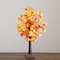 21in. Pre-Lit Bright Autumn Eucalyptus Artificial Fall Tree with 50 Warm White LED Lights and Detachable Base
